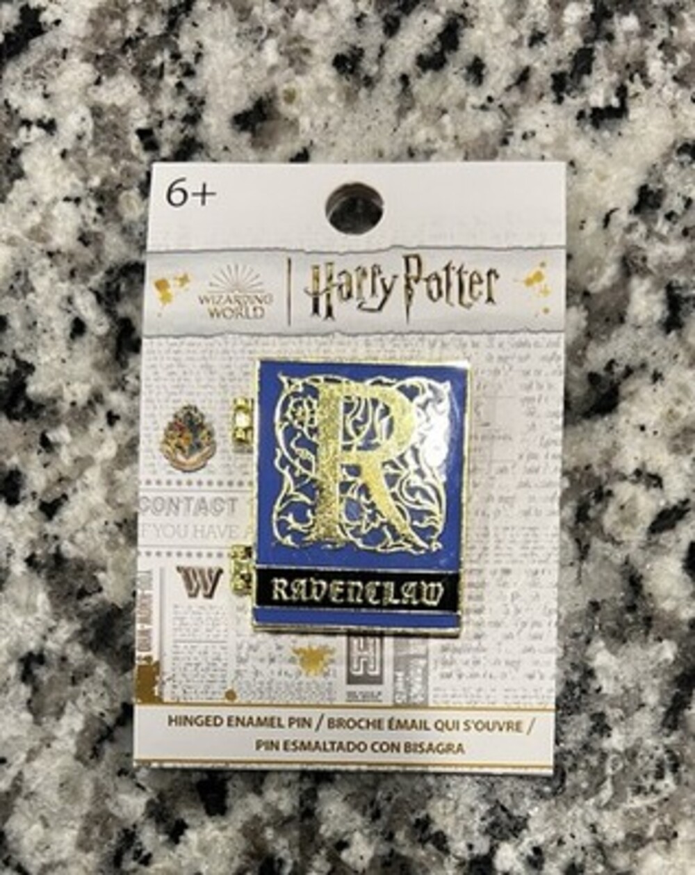Harry Potter Wizarding World Ravenclaw Book Hinged Enamel Pin - New On Card